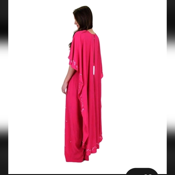 Juicy Couture Black Label Elegant Pink Cape Jumpsuit - Picture 2 of 10